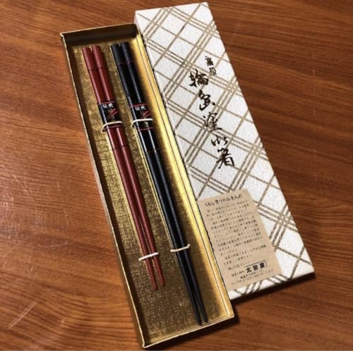 高級輪島塗箸　夫婦箸 輪島塗 夫婦箸 | 遠山 蒔絵 | 22.5cm | 大藤漆器店